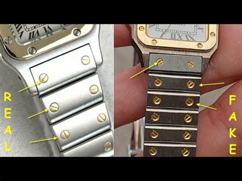 fake cartier watch vs real bust down|knockoff cartier panthere watch.